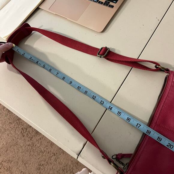 The Sak Lucia Pink Genuine Leather Medium Crossbody Bag - Picture 9 of 13